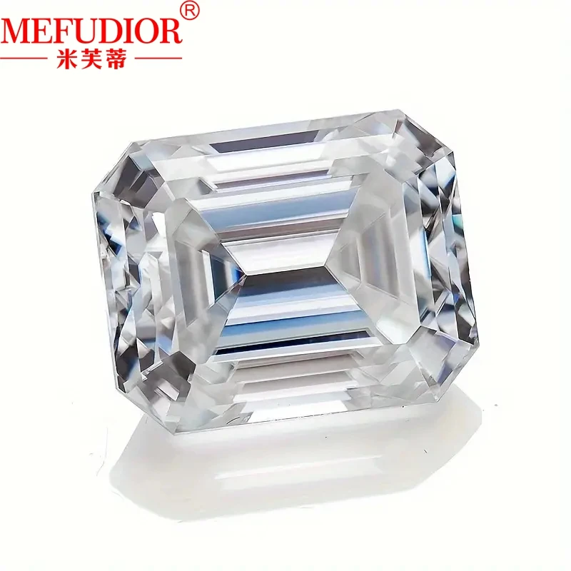 

0.2-12 Carat Moissanite White D Colour Excellent Emerald Cut VVS Loose Stone Pass Diamond Tester Gems Stone For Jewelry Making