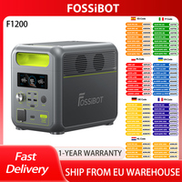 FOSSiBOT F1200 Portable Power Station, 3 LED Light Modes, 7 Output Ports,1024Wh Capacity, 1200W Rated Power,  BMS Protection