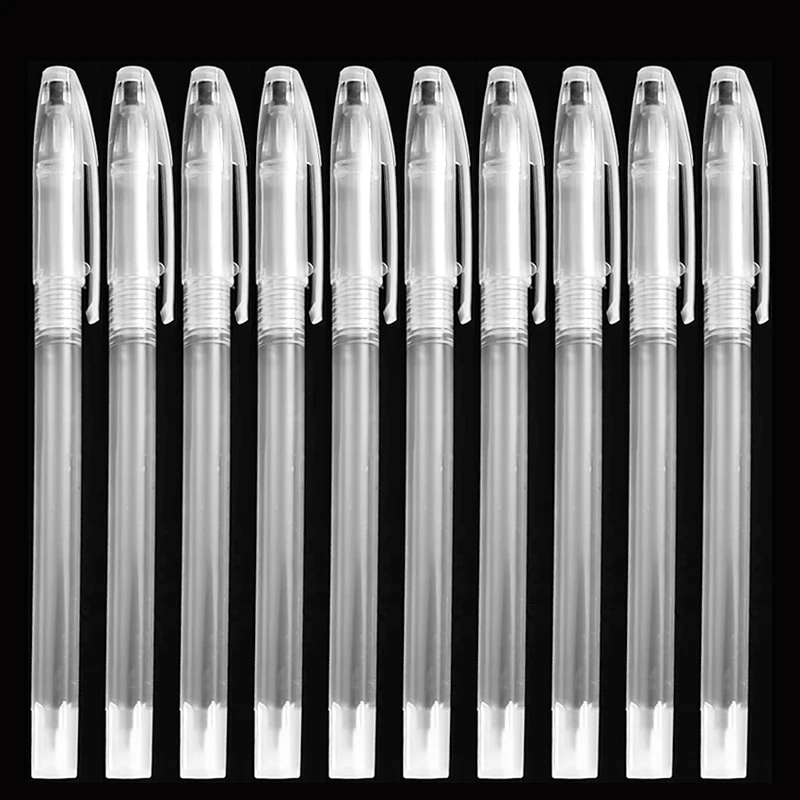 The New Gel Pen Shell Casing Transparent Ballpoint Pen Cap Minimalist Cheapest Pen Shell Cover 10pcs