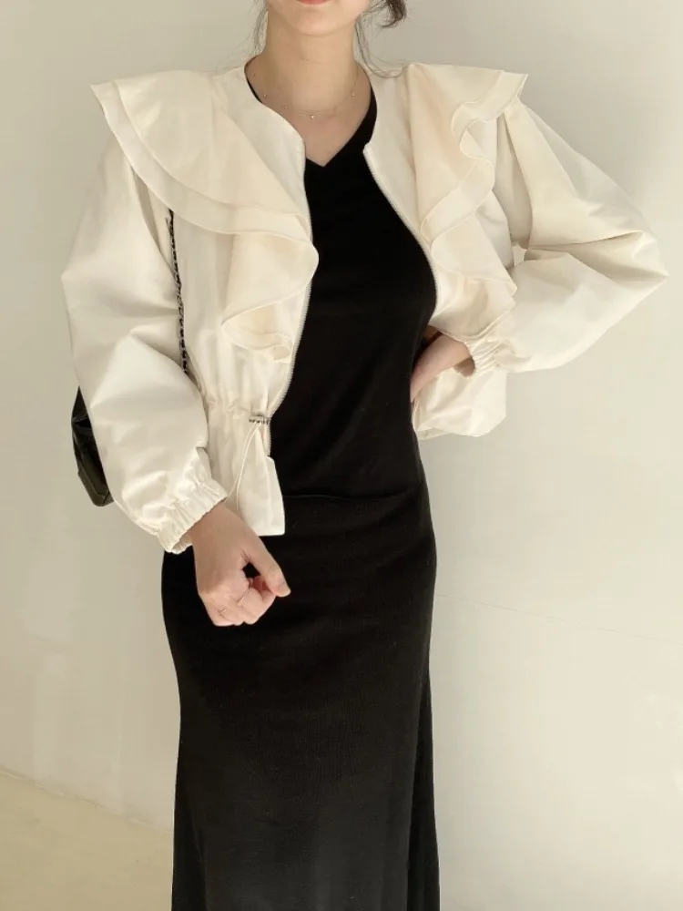 

Шикарное осеннее винтажное пальто-ветровка с плиссировкой, пэчворком и завязками на талии, в корейском стиле, для женщин