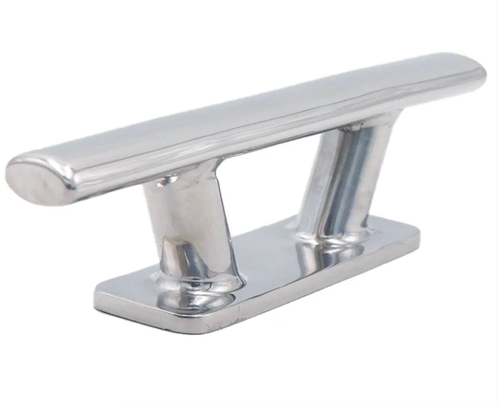 316 Stainless Steel Tube Cleat 6/8/10/12 Inch Oval Mooring Cleat Marine Hardware Yacht Boat Dock Line Tie Fitting