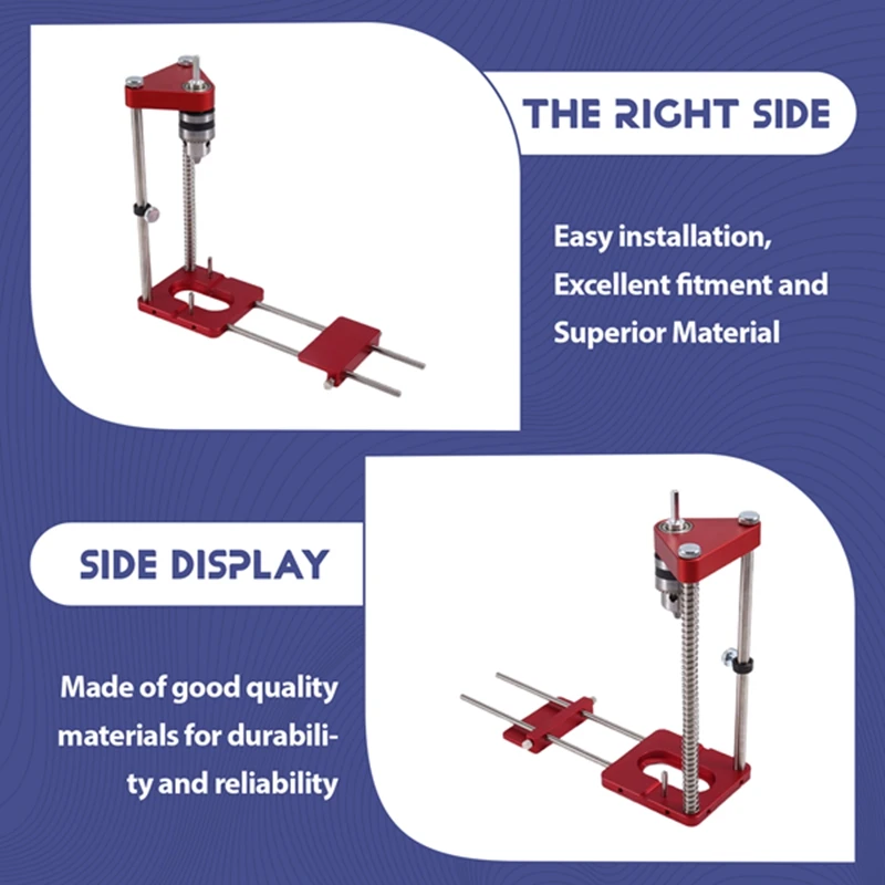 Auto Line Drill Guide Portable Woodworking Drill Bit Locator Precise Hole Punch Positioner Auto-Line Drill Template