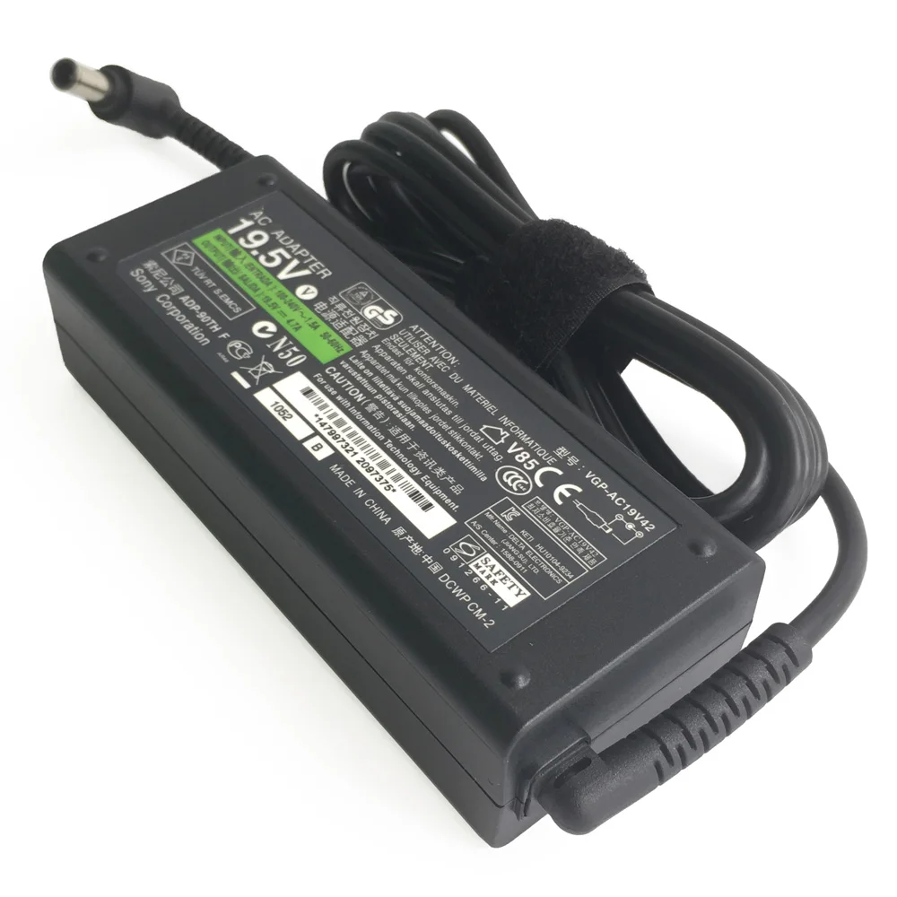 الأصلي 19.5 فولت 4.7A 90 واط التيار المتناوب محول شاحن لسوني VAIO VGP-AC19V42 PCG-21313L PCG-31311L محمول التيار الكهربائي