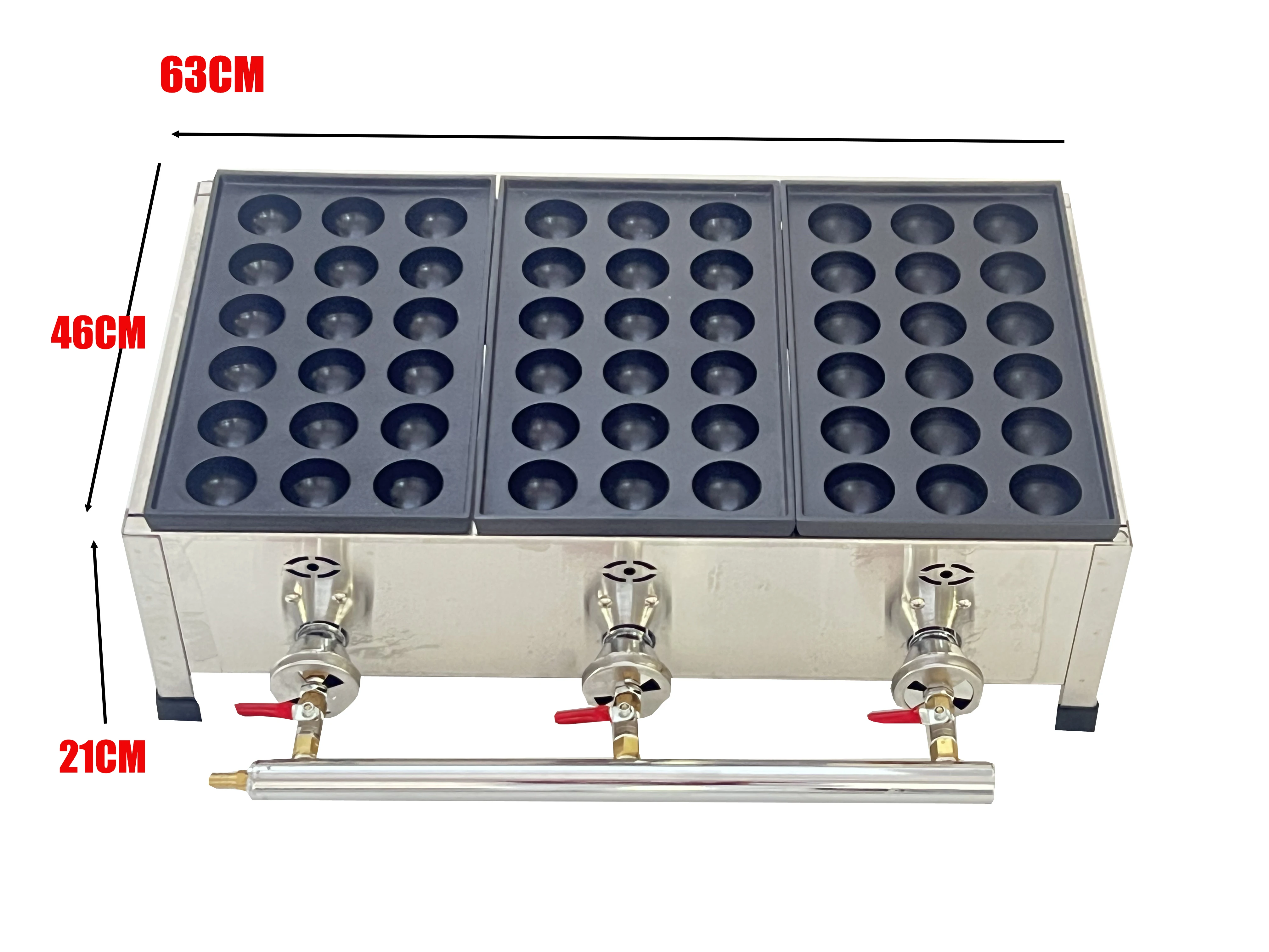 45 مللي متر حجم الكرة نوع الغاز 54 ثقوب اليابان تاكوياكي صانع شواء الأخطبوط الياباني كرات اللحم شواء