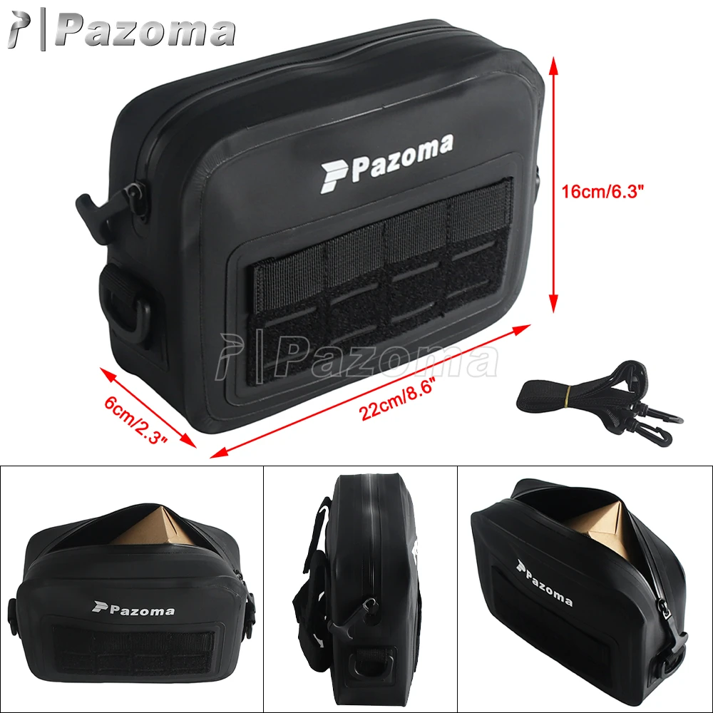 For Harley Sportster Touring Dyna FXDB Softail Motorcycle Universal Tool Bags Front Handlebar Bag Storage Travel Handle Bar Bag