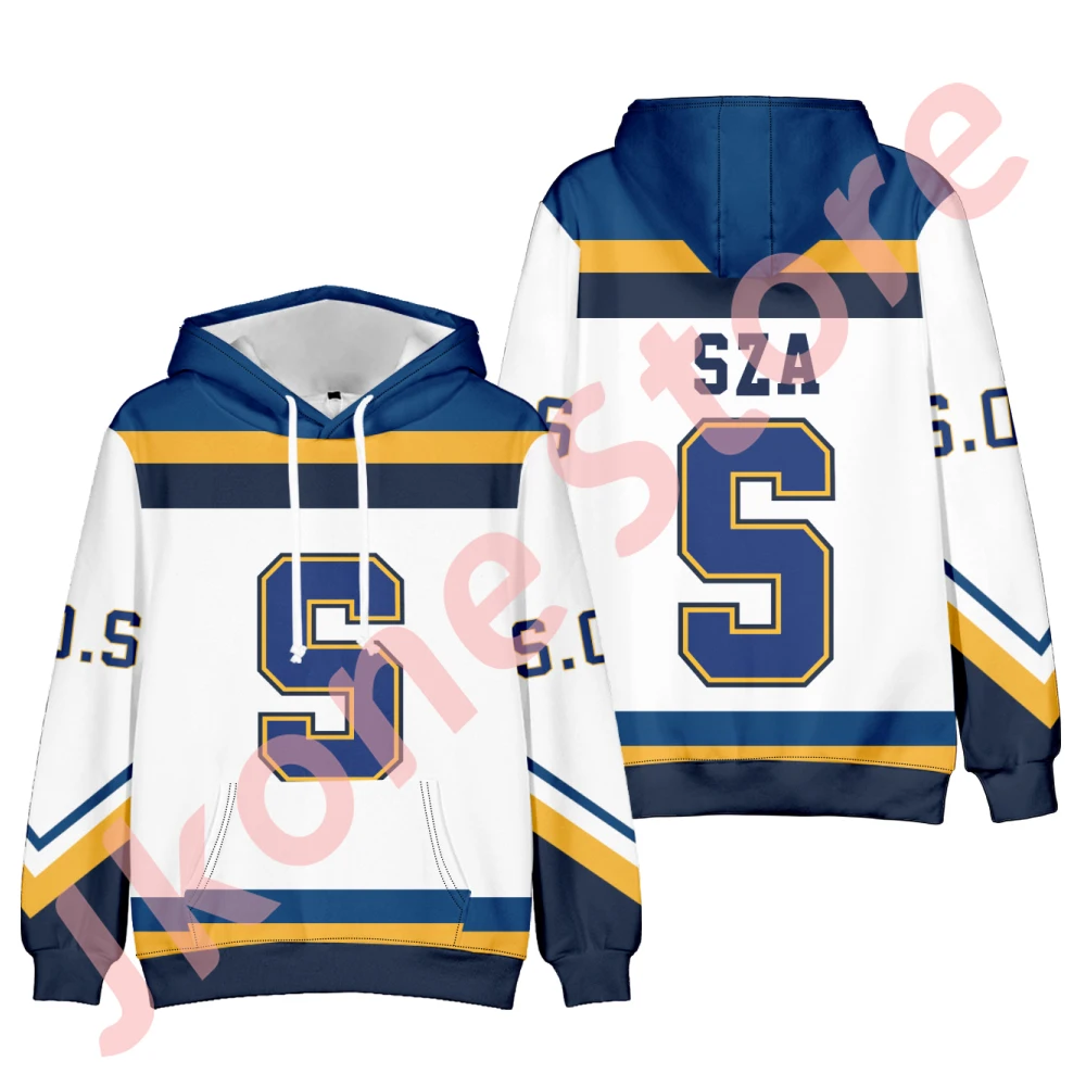 

SZA SOS Jacket Hoodies North America Tour Merch Hooded Cosplay Women Men Fashion Casual Sweatshirts