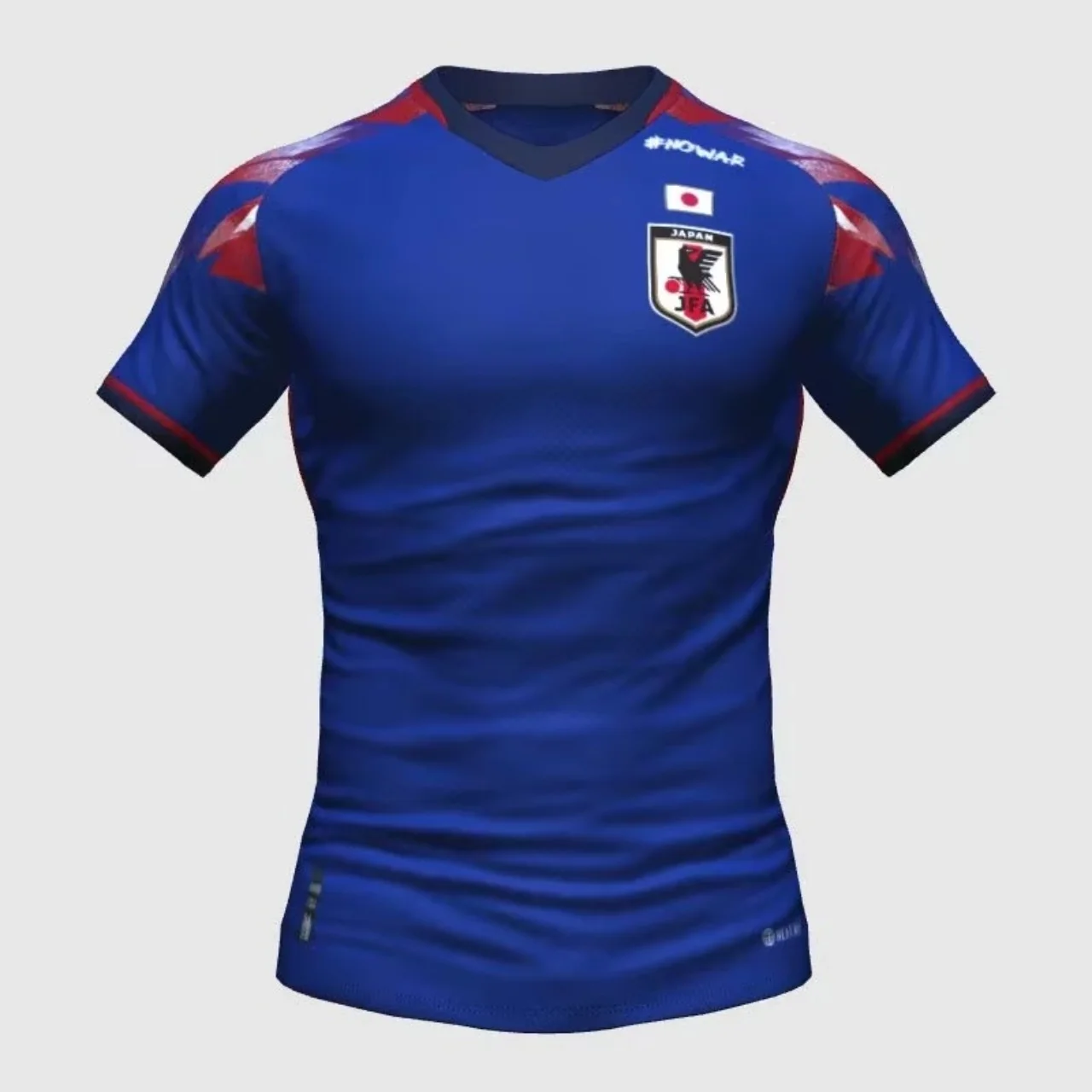 A men's quick-dry, breathable soccer T-shirt designed specifically for Japanese football fans.