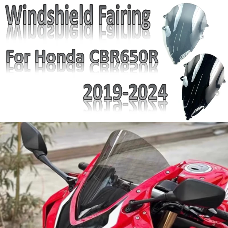 

Motorcycle Accessories Windscreen Windshield modified Wind Deflectors Suitable For Honda CBR650R 2019-2024