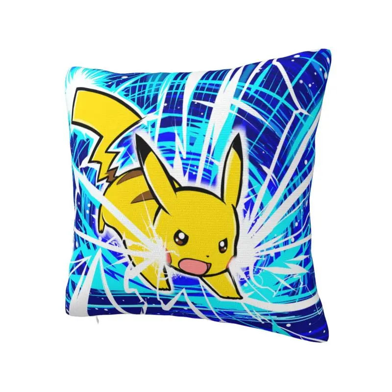 Custom Pokemons Pikachus Throw Pillow Covers Home Decorative Modern Cushions Cover For Sofa Chair Square Polyester Pillowcase