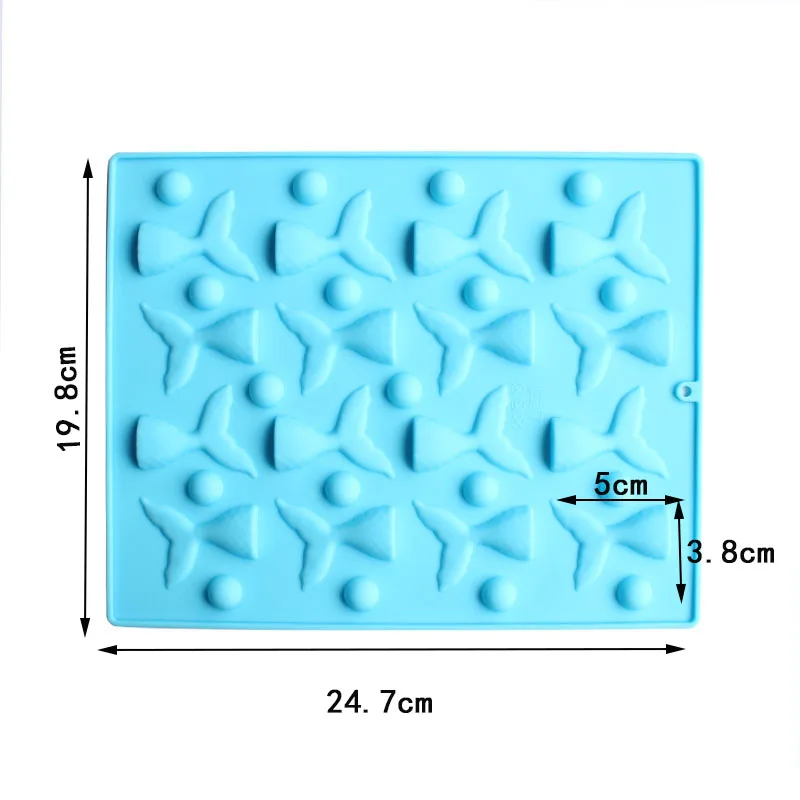 Милая силиконовая мини-форма в виде хвоста русалки для шоколада Аксессуары для выпечки мекаральный пудинг формы для украшения торта инструменты для выпечки