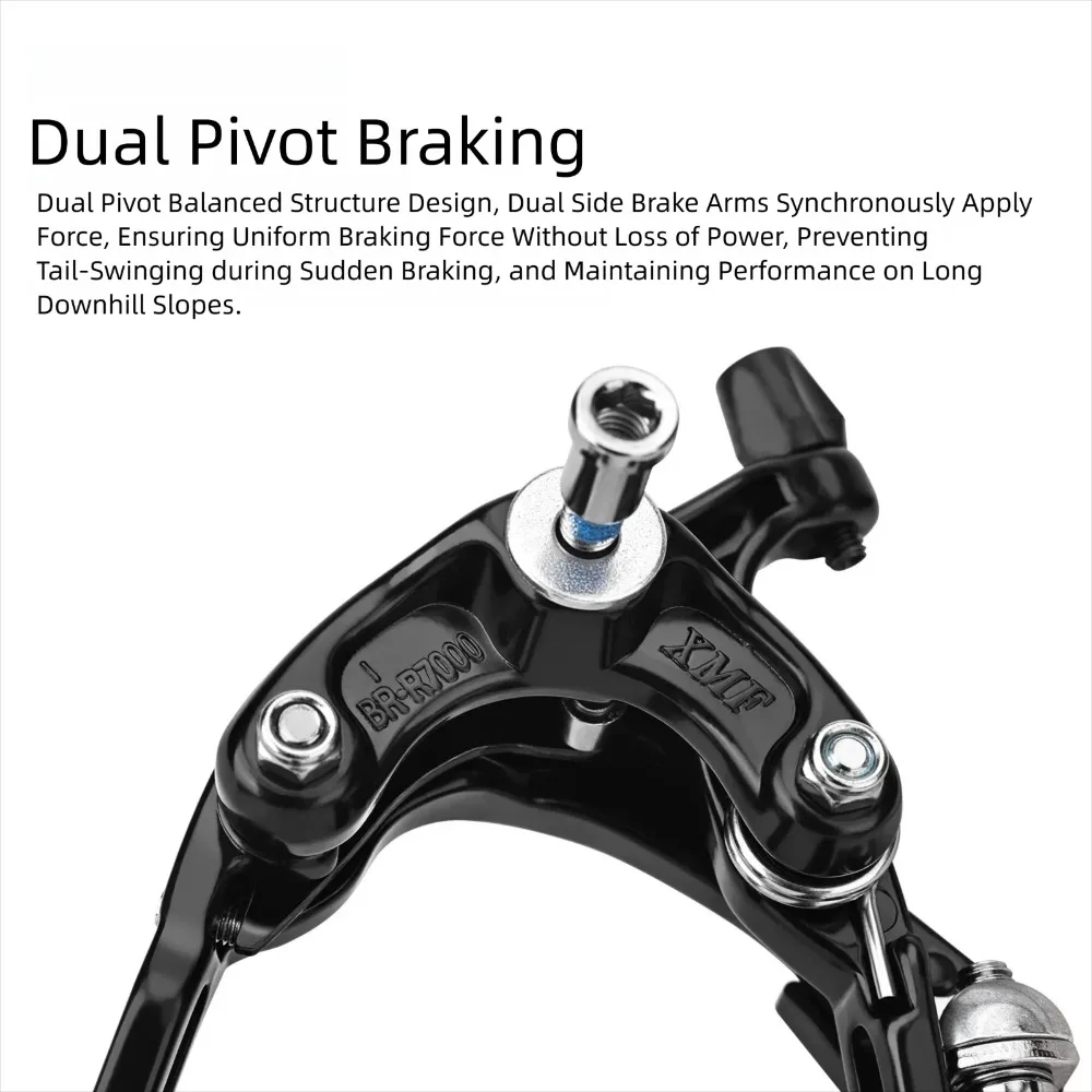 700C Aluminum Dual Pivot Side Pull Caliper Rim Brake for Road Bicycle Upgrade Parts Accesorios Para Bicicletas