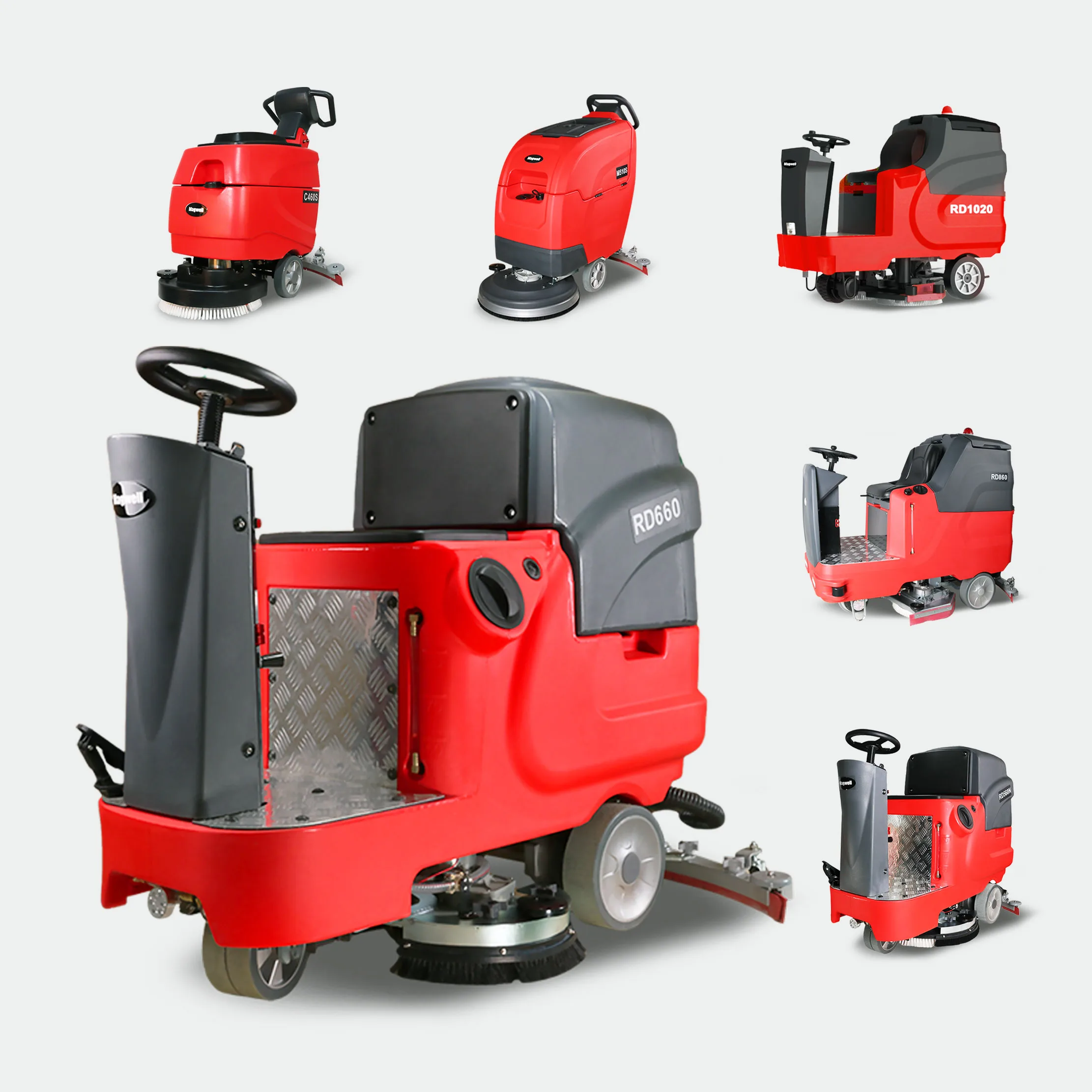 RD660 New Condition Auto Cleaning Machine Ride on Floor Scrubber for Supermarket Floor