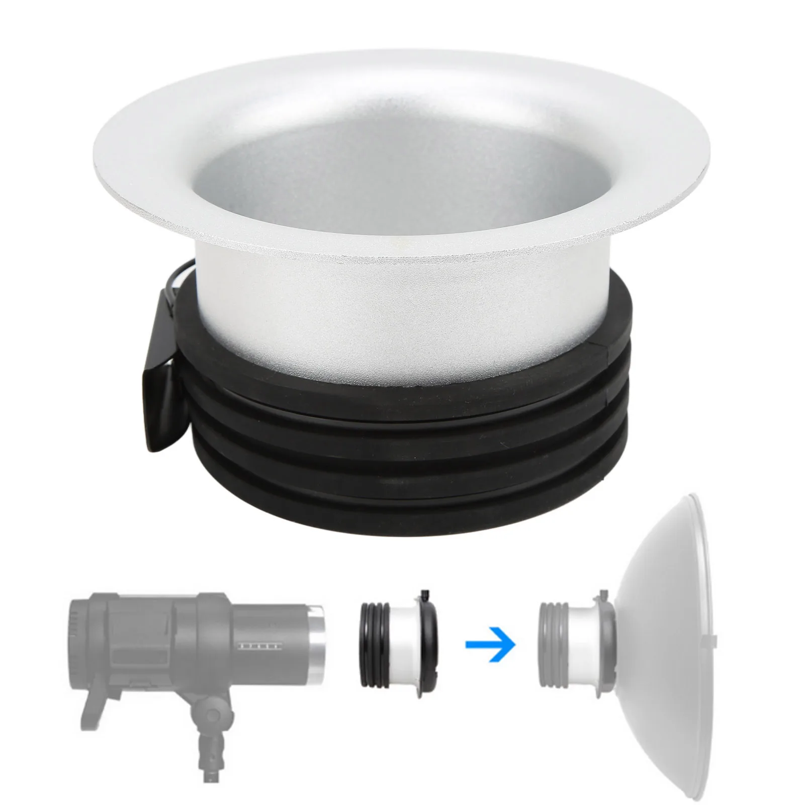 

Speedring Adapter 152cm Photo Studio Speedring Adapter Converter for Profoto Mount Flash Light Softbox Adapter