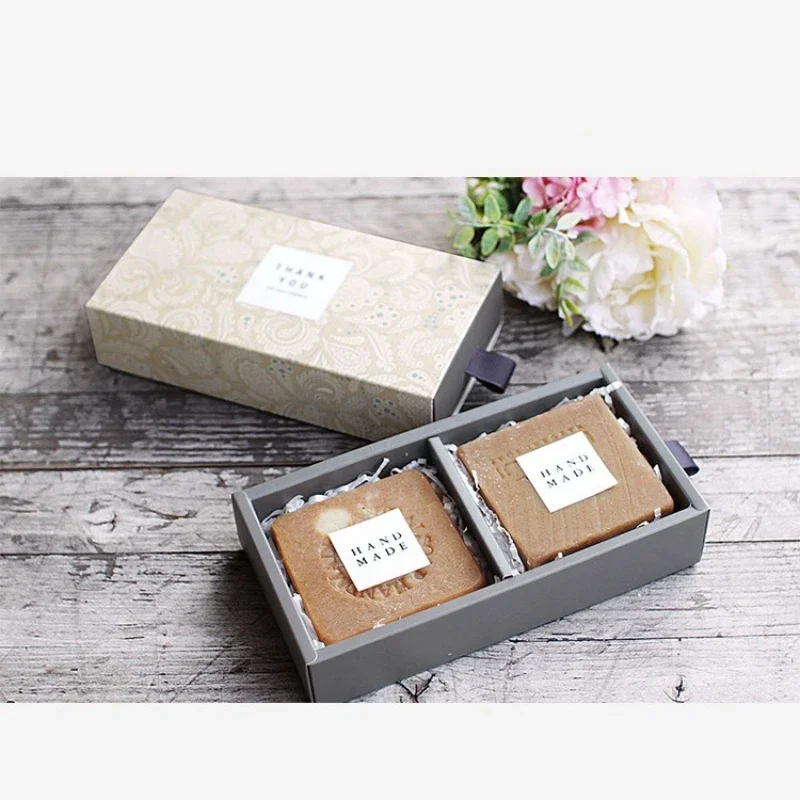 10/20/30pcs/lot Kraft Tea Drawer-type Creative gift box soap tea pull box cosmetic drawer carton
