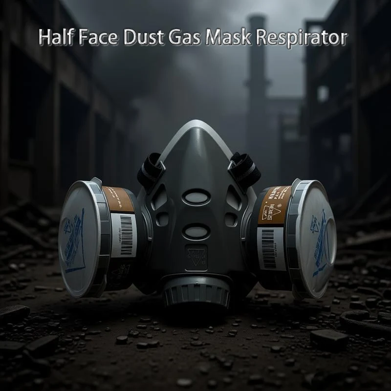 

Double Filter Half Face Gas Mask Chemical Respirator Industrial Work Safety Protective Mask for Dust Proof Painting & Spraying