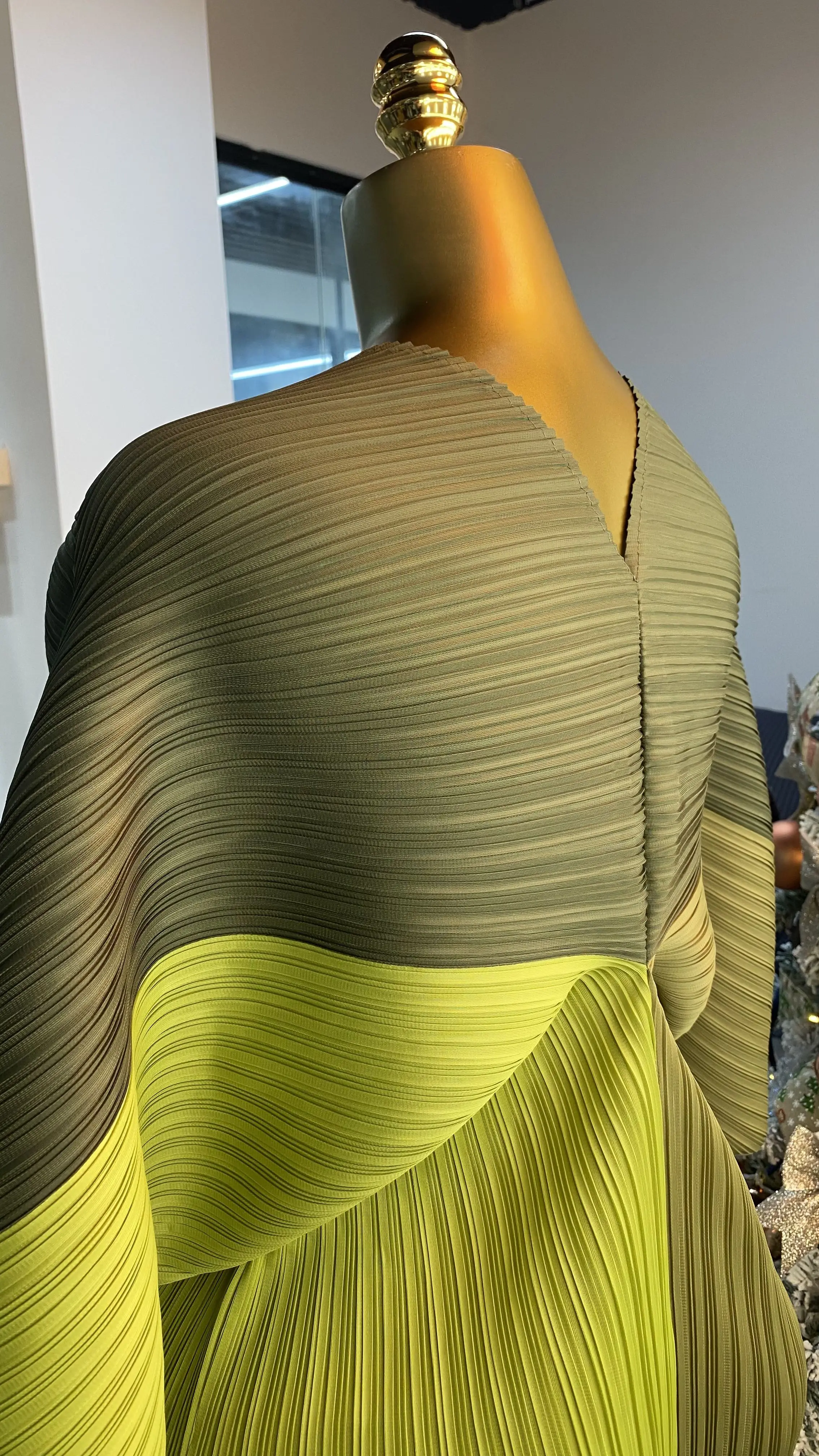 حار 2025 الخريف نمط جديد الأكثر مبيعا الخامس الرقبة Batwing كم فستان مُزين بطباعة-GZXX086 #3