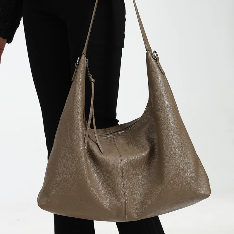 

Ladies Retro Soft Cowhide Handbags Women's Cow Genuine Leather Shoulder Bag Female Fashion Luxury Design Crossbody Bags for lady