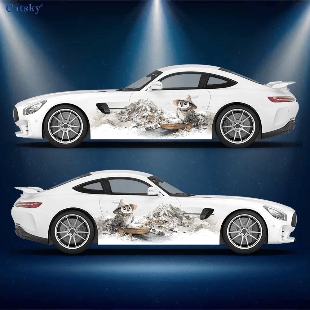 

Наклейка с изображением совы-лодочника, подходит для автомобилей и грузовиков, прочная, устойчивая к выцветанию, легко устанавливается и снимается - улучшает внешний вид.