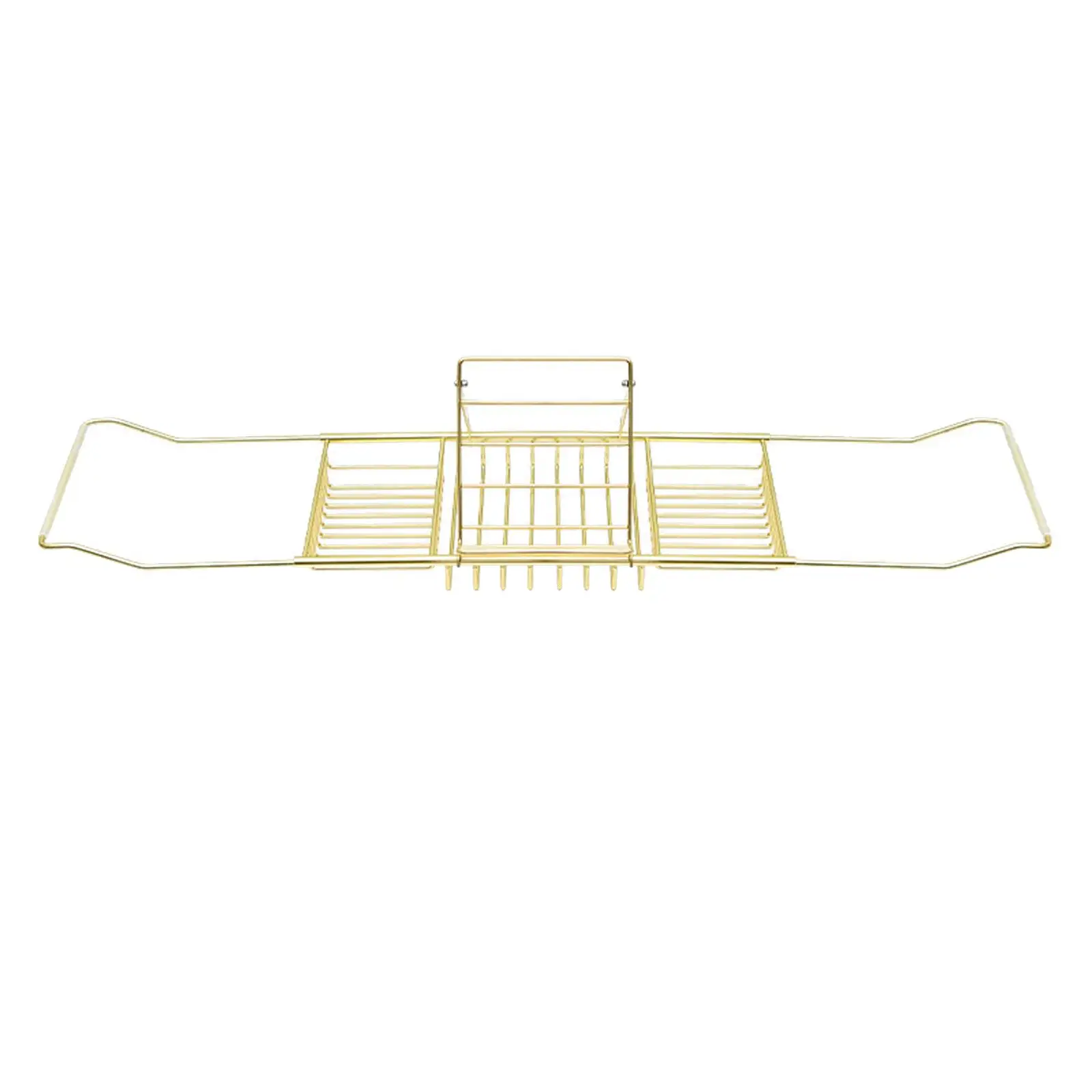 Stainless Steel Bath Tub Rack Holds Books//Cell Phone/Food Extendable Bathtub Tray for Shower & Bath Bathroom Tidy