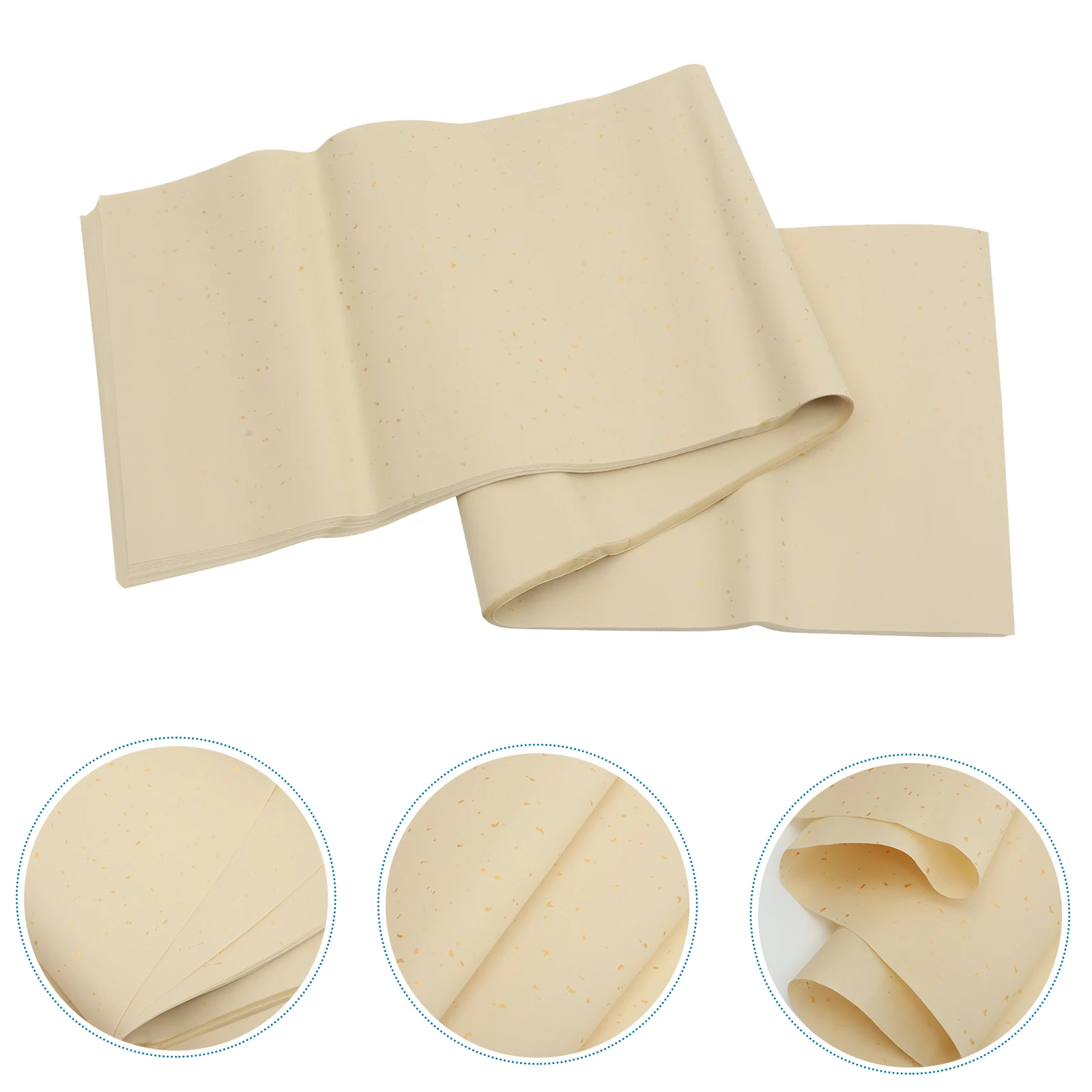 

50 Pcs Writing Rice Paper Painting Five Colors Papers for and Calligraphy