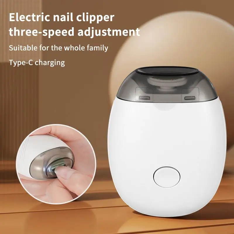 Portable Electric Nail Filer Rechargeable Nail Clipper for Precise Nail Grooming and Shine for Daily Manicure