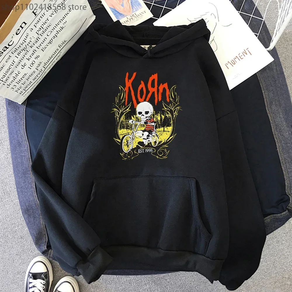 Sudadera con capucha estética Korn Band Heavy Mental Funko Pop, sudadera de invierno para hombre, sudadera con estampado suave, sudadera con capucha de ajuste Regular de lana para parejas