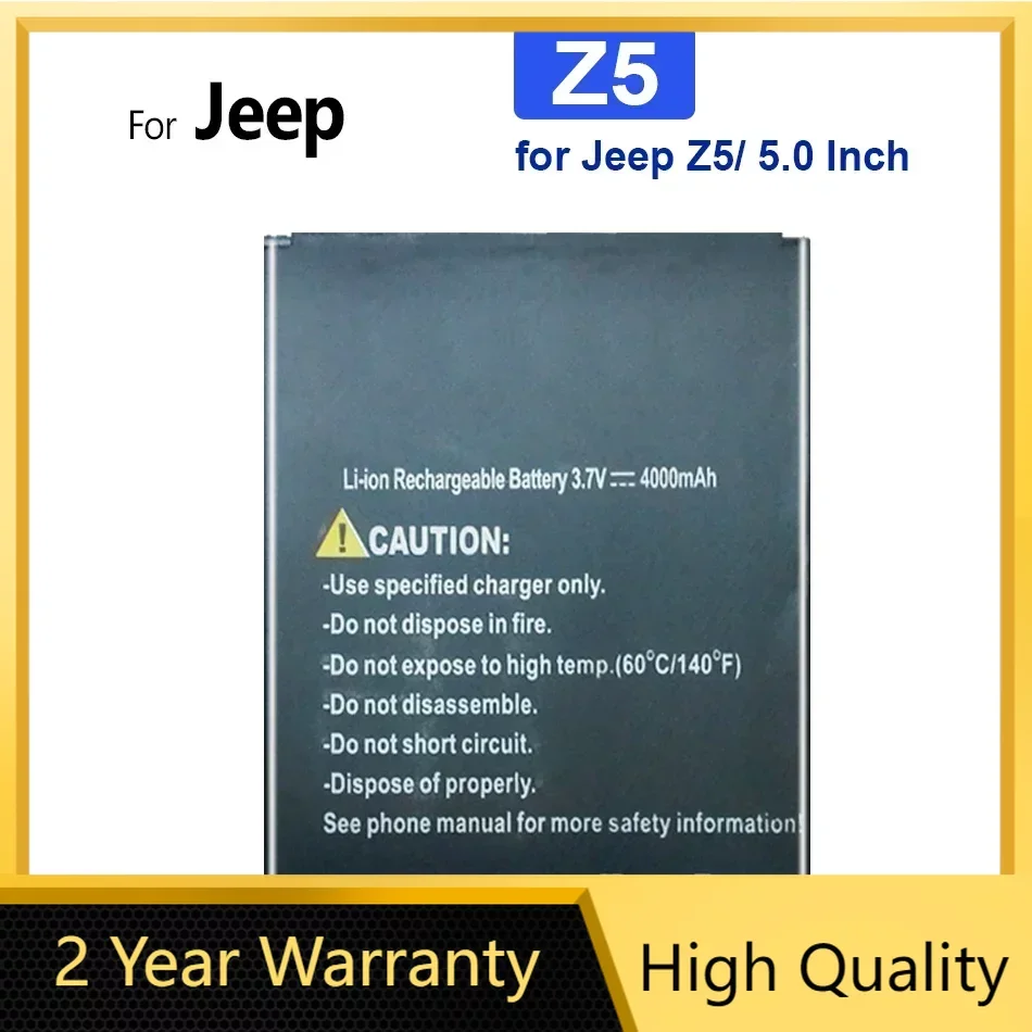 

High quality battery for Jeep Z5/ 5.0 inch, 4000mAh