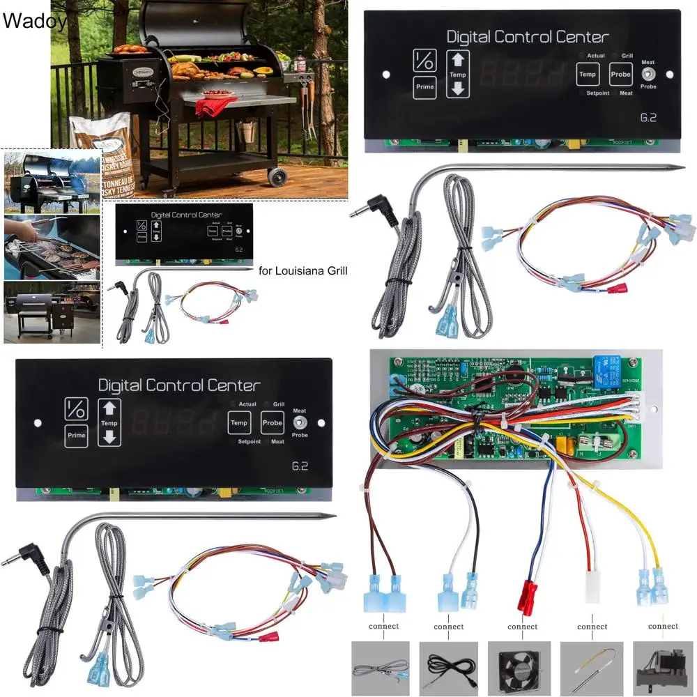 

Комплект цифрового термостата с зондом для мяса, совместимый с грилями, комплект панели управления воспламенителем, детали гриля