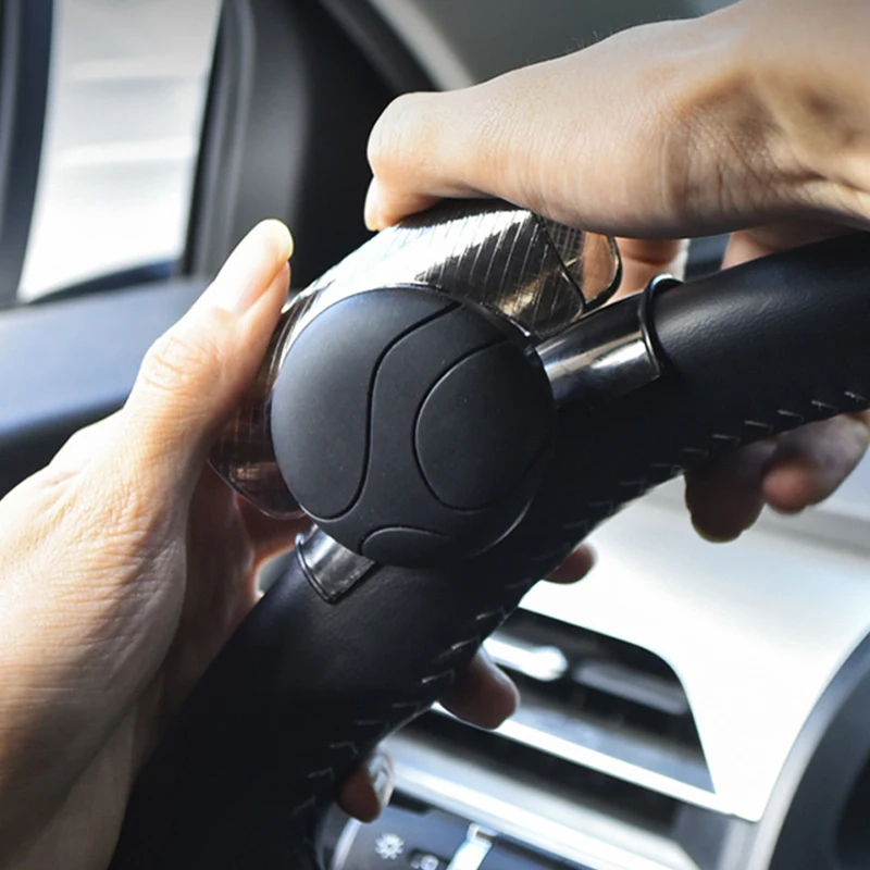 Car Steering Wheel Spinner Turning Steering Wheel Booster Spinner Knob 360 Rotation Metal Bearing Power Handle Ball Shaped