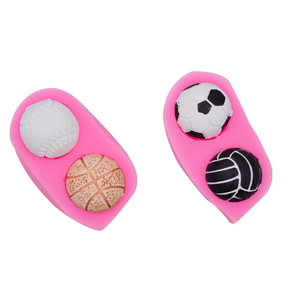 Basketball Baseball Volleyball Football Silicone Mold Sugarcraft Cupcake Baking Mold Fondant Cake Decorating Tools