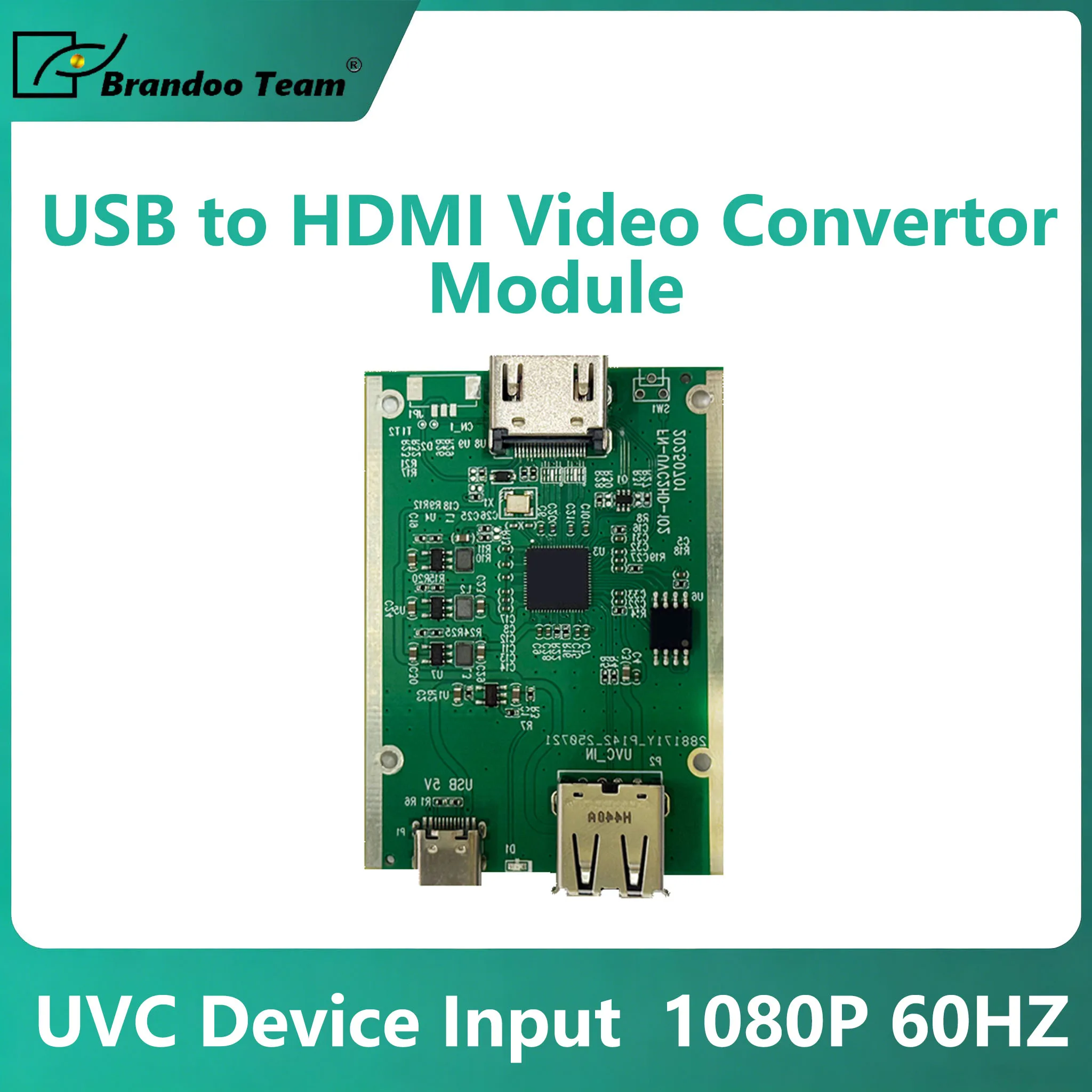 USB to HDMI Video Convertor MJPEG 1080P USB Camera 60HZ Resolution for Converting USB to HDMI signal for DJI Osmo Pocket3 Camera