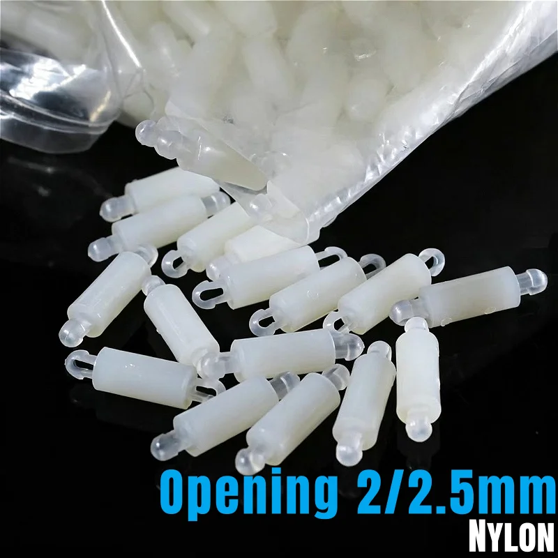 Opening 2/2.5mm PC Circuit Board Double Head Nylon Isolation Column Circuit Board Support Board Small Hole Spacing Column