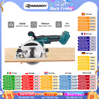 Rimoody 5.5 Inch/140mm Brushless Cordless Circular Saw 6300RPM 500W Electric Circular Saw for Makita 21V Battery Woodworking Saw