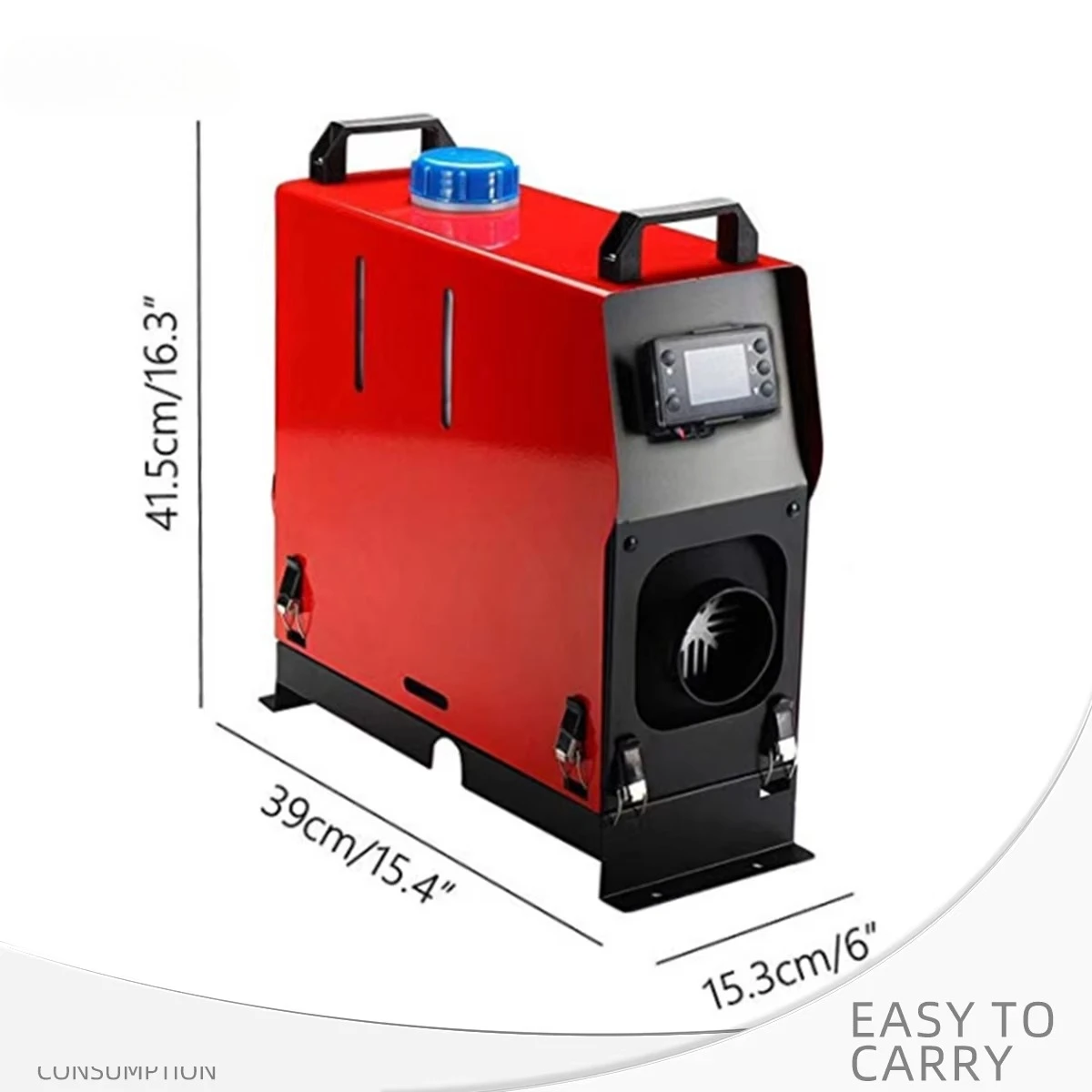 All In One Diesel Air Heater 2kW 5kW 12V 24V With Digital LED Monitor Remote Control For Truck RV Caravan Sprinter Van