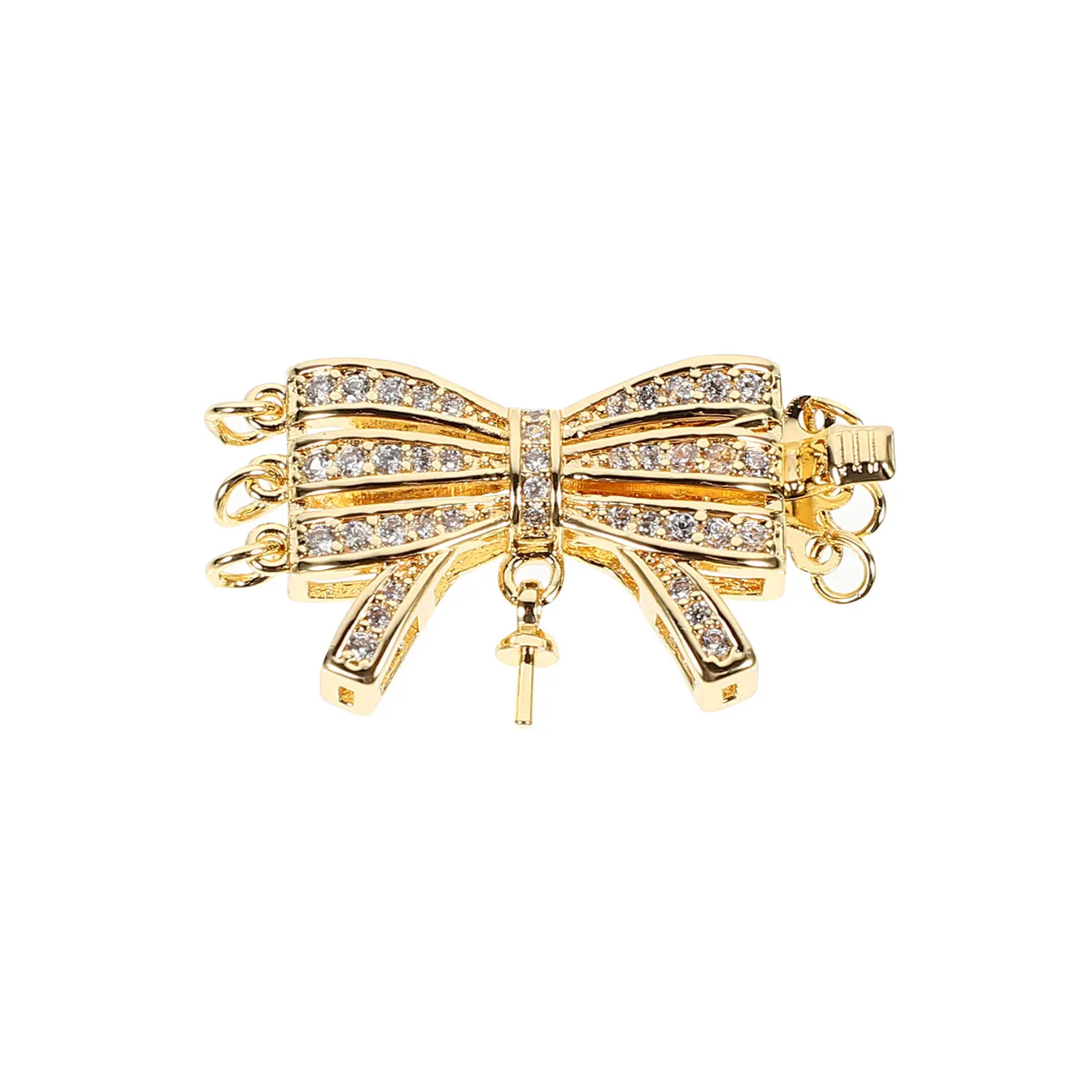 

Multi row Pendant Connector Jewelry Clasp Hook Accessory Necklace Bracelet Alloy Fastener Elegant for Jewelry