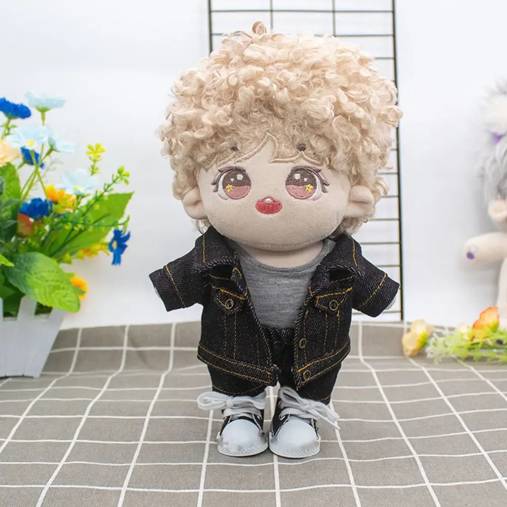 15-20CM Doll Clothes Suit Fashion Tops Pants Casual Wears Cowboy Coat Jeans For 1/12 BJD Dolls Accessories Kids Toys