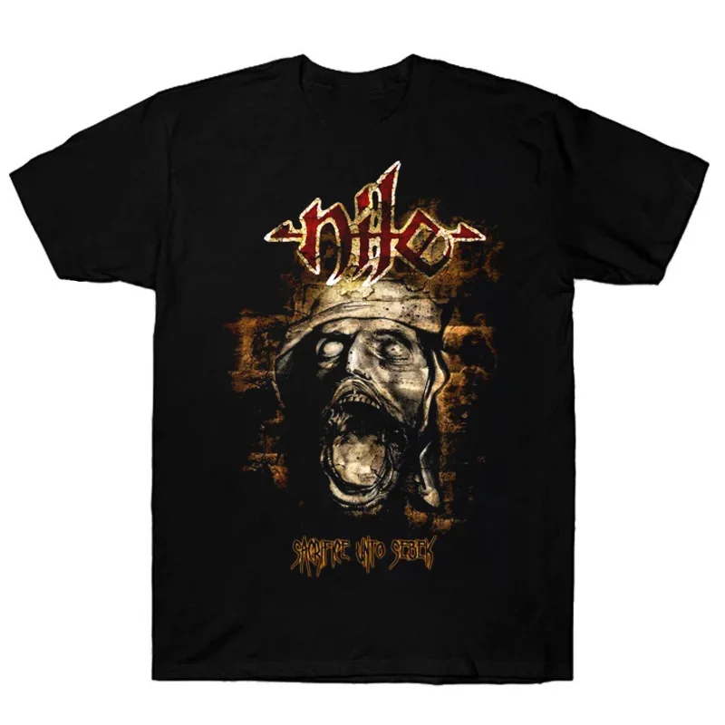 Rétro Nile Band - Sacrifice Unto Sebek Chemise Classique Noir Unisexe S-5XL KE210