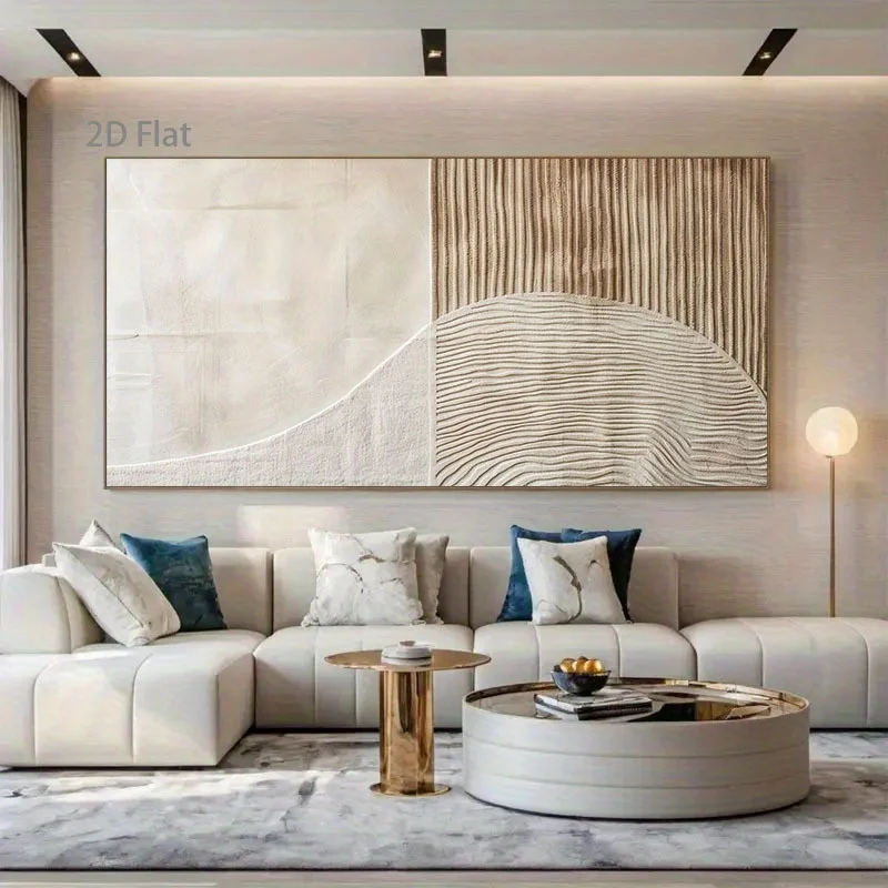 Frameless Modern Abstract Art Poster - Minimalist Print Suitable for Home, Living Room, Office Decorations