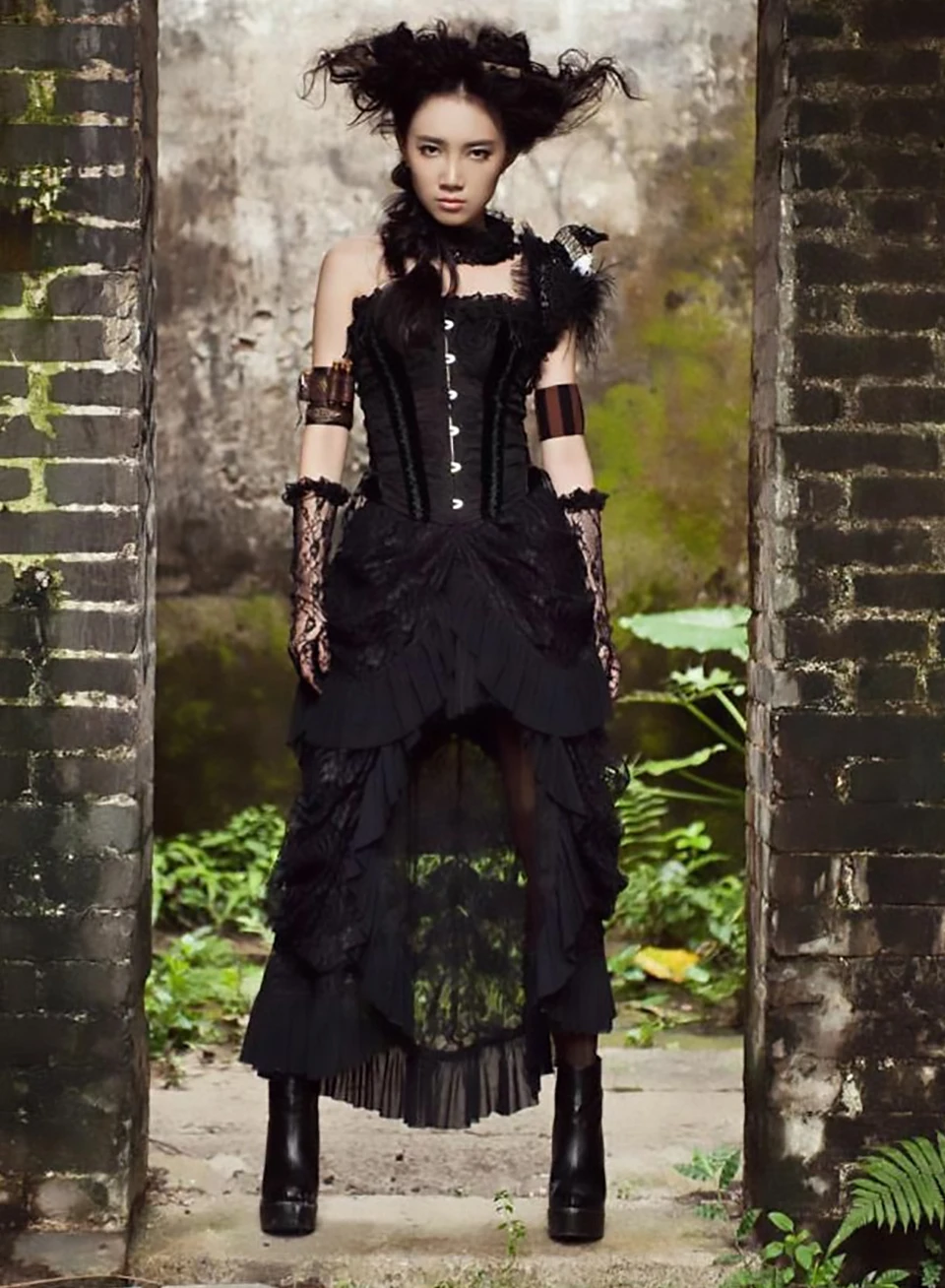 Cicy Bell - Falda Larga De Encaje Para Mujer, Para Verano, Alta Y Baja