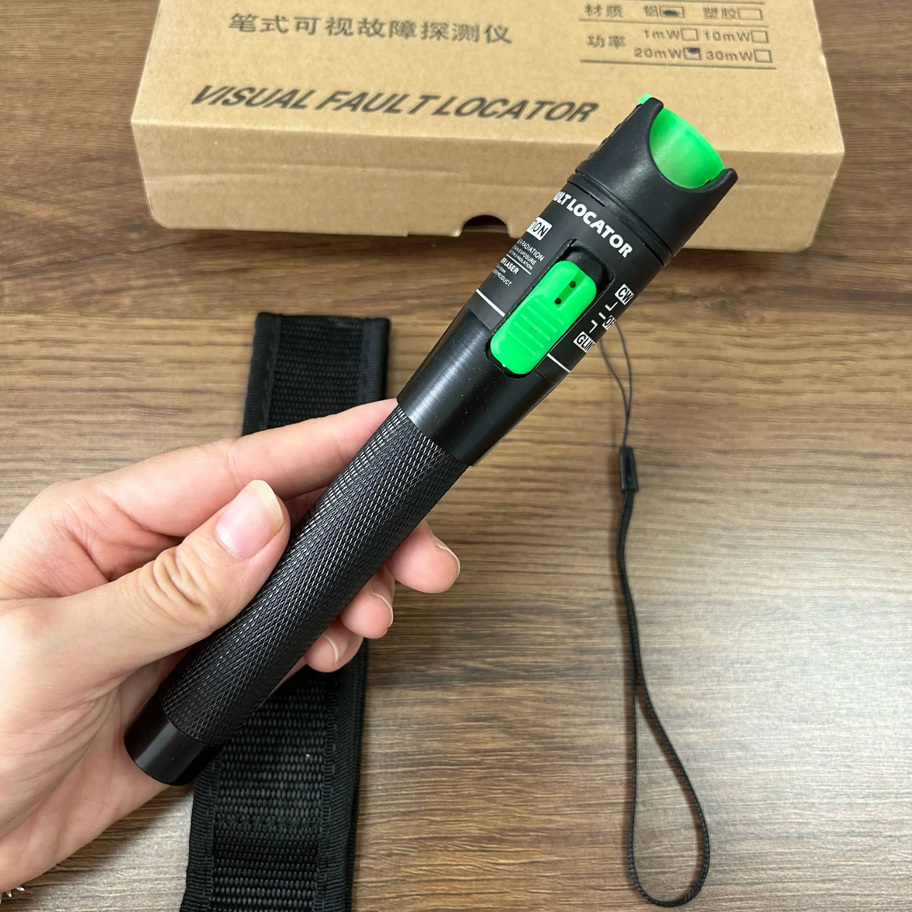 

20MW Visual Fault Locator Fiber Optic Cable Tester 20Km Range VFL FC/SC/ST Optic