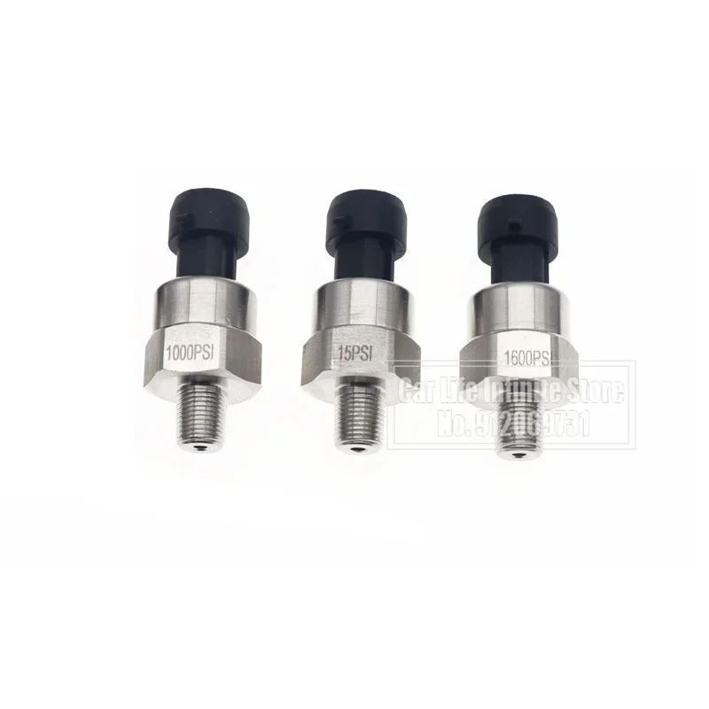 2 Set 1/8npt Dc 5V Olie Gas Luchtdruk Transducer Transmitter Sensor 15/30/60/80/100/150/200/300/500/1000/1600psi