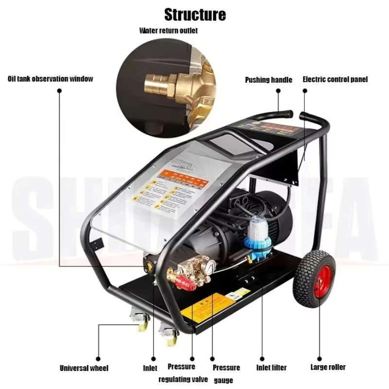 Best Price 300-600Bar Electric Industrial High Pressure Cleaner for Sand Blasting and Rust Cleaning Use