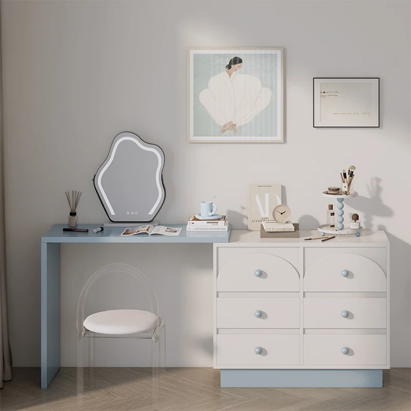Storage Nordic Vanity Table Senior Classic Bedroom Makeup Dressing Table Simple Design Tocador De Maquillaje Home Furniture