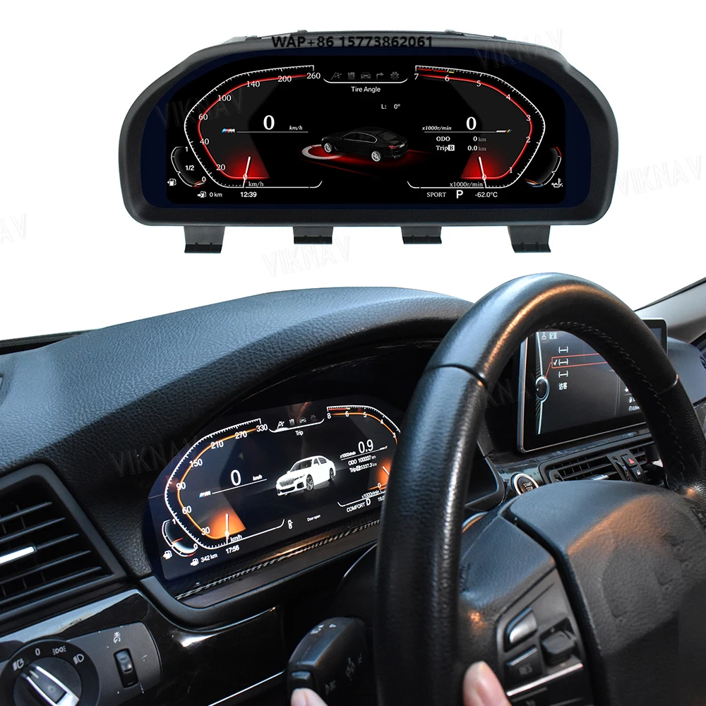 

Car Dashboard for 5Series - GT F10 F11 F18 F07 F12 F13 F01 F02 F03 F04 2010-2017 Digital Cluster Speedometer Instrument
