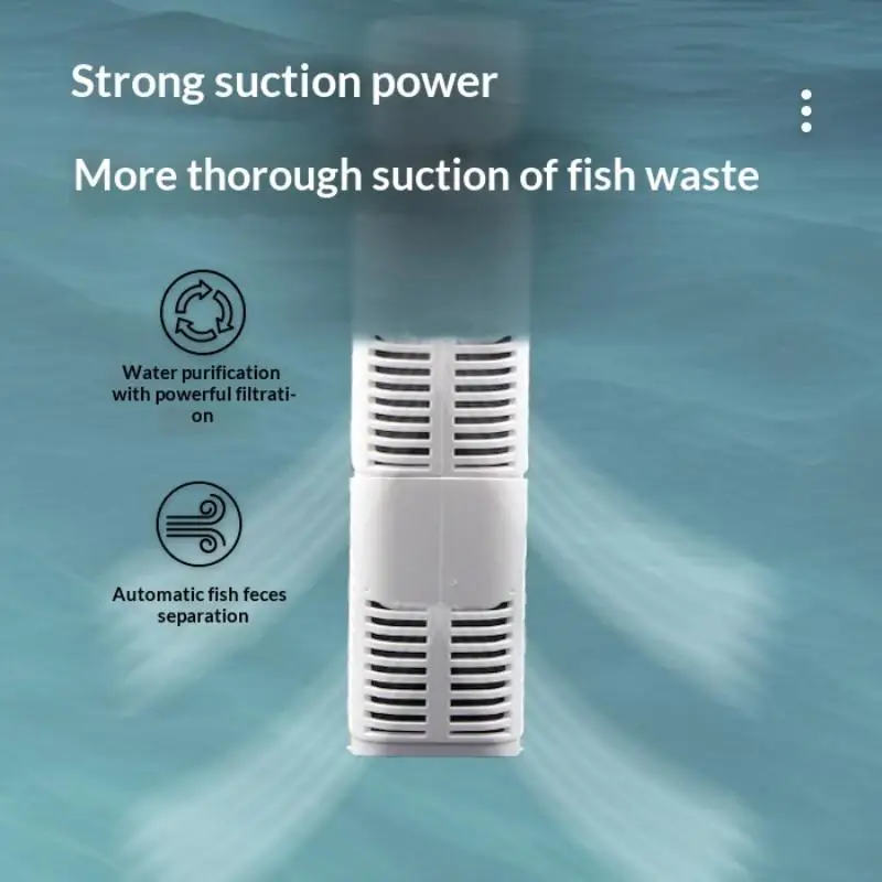5 In 1 Fish Tank Filter with Oxygen Pump 360 Degree Purifier for Enhanced Water Clarity in Aquariums