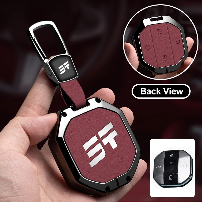 

Zinc Alloy Car Smart Key Case Cover Holder For Chery Jetour Traveller 2025 Jetour T2 T1 Protective Shell Accessories