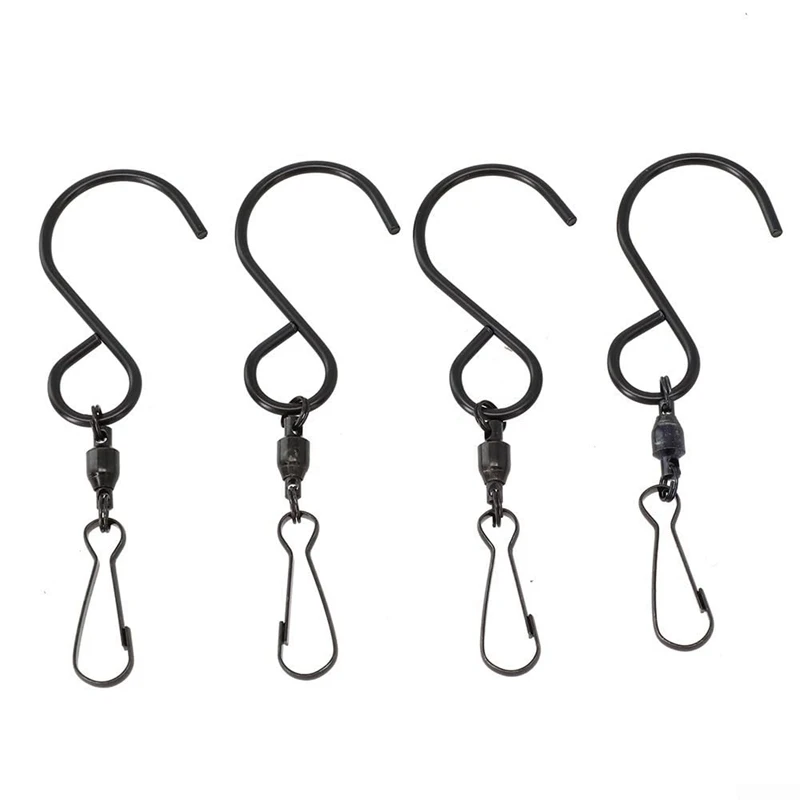 Versatile Rotating Hooks For Hanging Crystal Twisters And Bird Feeders