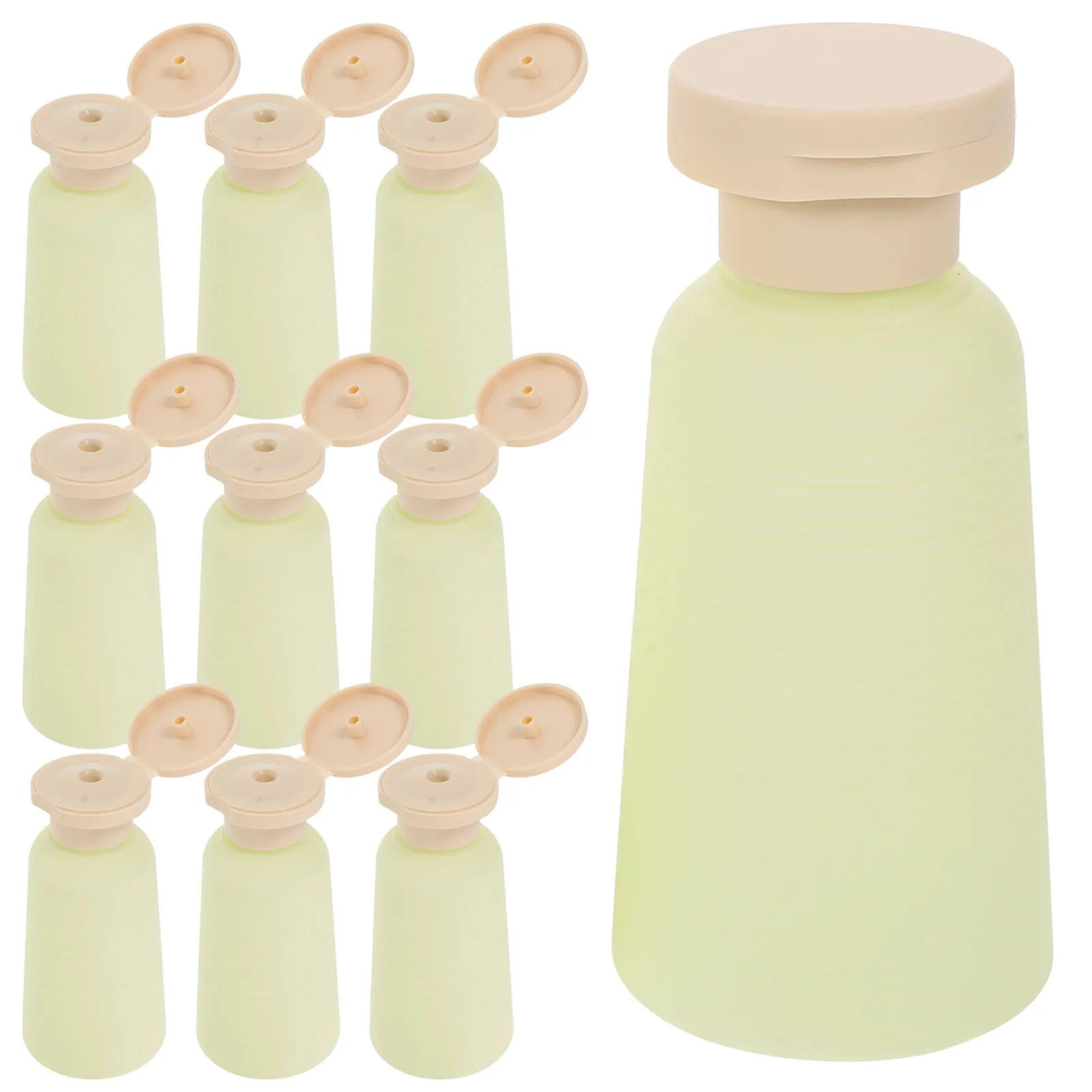 

10 Pcs Bottle Toiletries Empty Refillable Tube Bottles for Shampoo Pe Hdpe Portable Skincare Containers Conditioner