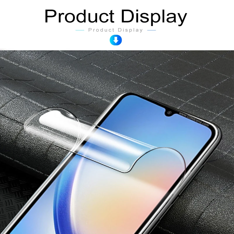 6in1 Film Hidrogel Belakang Depan untuk Samsung Galaxy A34 5G Pelindung Layar Lensa Kamera Sumsung A34 A 34 34A 6.6 Inci Penutup SM-A346B