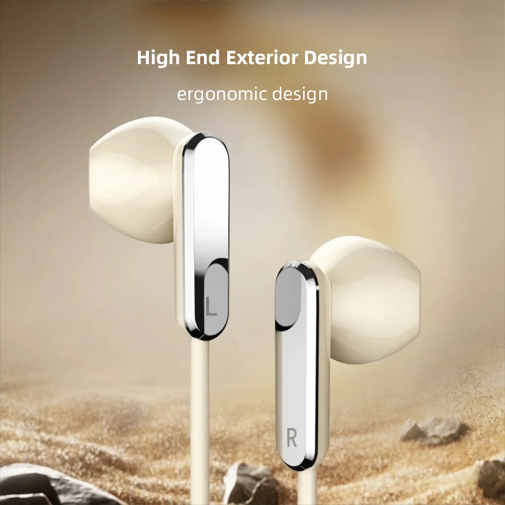 HiFi سماعات سلكية USB نوع C 3.5 مللي متر داخل الأذن سماعات الثقيلة باس سماعة رأس ستيريو آيفون 17 16e سامسونج S25 S24 S23 سماعات الأذن